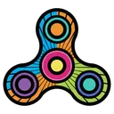 fidget spinner Pop Art icon