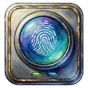 fingerprint biometric scanner Oil Painting icon