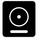 fire alarm Solid Glyph icon