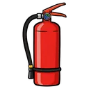 fire extinguisher Pop Art icon