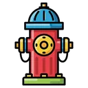 fire hydrant Pop Art icon