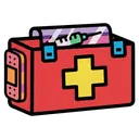 first aid kit Pop Art icon