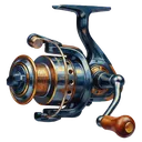 fishing reel Oil Painting icon