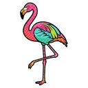 flamingo Pop Art icon