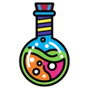 flask Pop Art icon