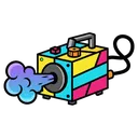 fog machine Pop Art icon