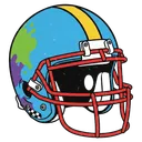 football helmet Pop Art icon