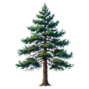forest tree pine Oil Painting icon