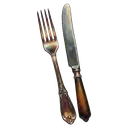 fork and knife Oil Painting icon