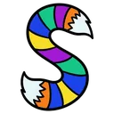 fox tail Pop Art icon