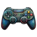 game controller Oil Painting icon