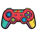 game controller Pop Art icon