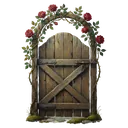 garden gate Oil Painting icon