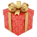 gift box with ribbon Photorealistic icon