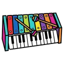 glockenspiel Pop Art icon