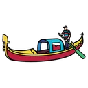 gondola Pop Art icon