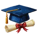 graduation cap diploma Oil Painting icon