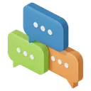 group chat Isometric icon