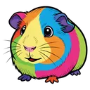 guinea pig Pop Art icon