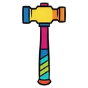 hammer Pop Art icon