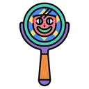 hand mirror Pop Art icon