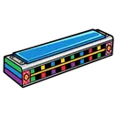 harmonica Pop Art icon