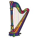 harp Pop Art icon
