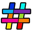 hashtag symbol Pop Art icon