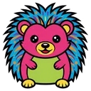 hedgehog Pop Art icon