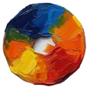 hole punch paper Oil Painting icon