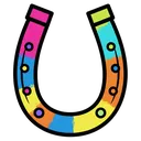 horseshoe Pop Art icon