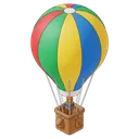hot air balloon Isometric icon