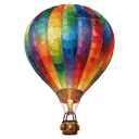 hot air balloon Oil Painting icon
