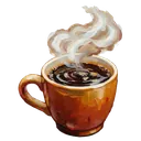 hot coffee Oil Painting icon