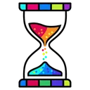 hourglass Pop Art icon