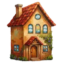 house home building Oil Painting icon