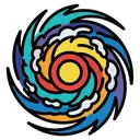 hurricane Pop Art icon