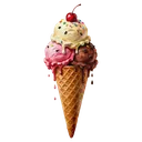 ice cream cone Oil Painting icon