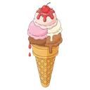 ice cream cone Isometric icon