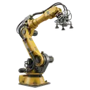 industrial robot arm Photorealistic icon