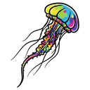 jellyfish stinger Pop Art icon