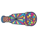 kaleidoscope Pop Art icon
