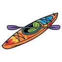 kayak Pop Art icon