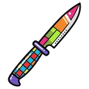 knife Pop Art icon