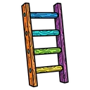 ladder Pop Art icon