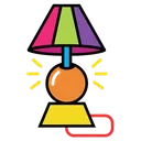 lamp Pop Art icon