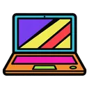 laptop Pop Art icon