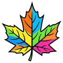 leaf Pop Art icon