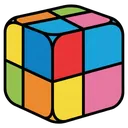 letter block Pop Art icon
