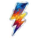 lightning bolt Oil Painting icon
